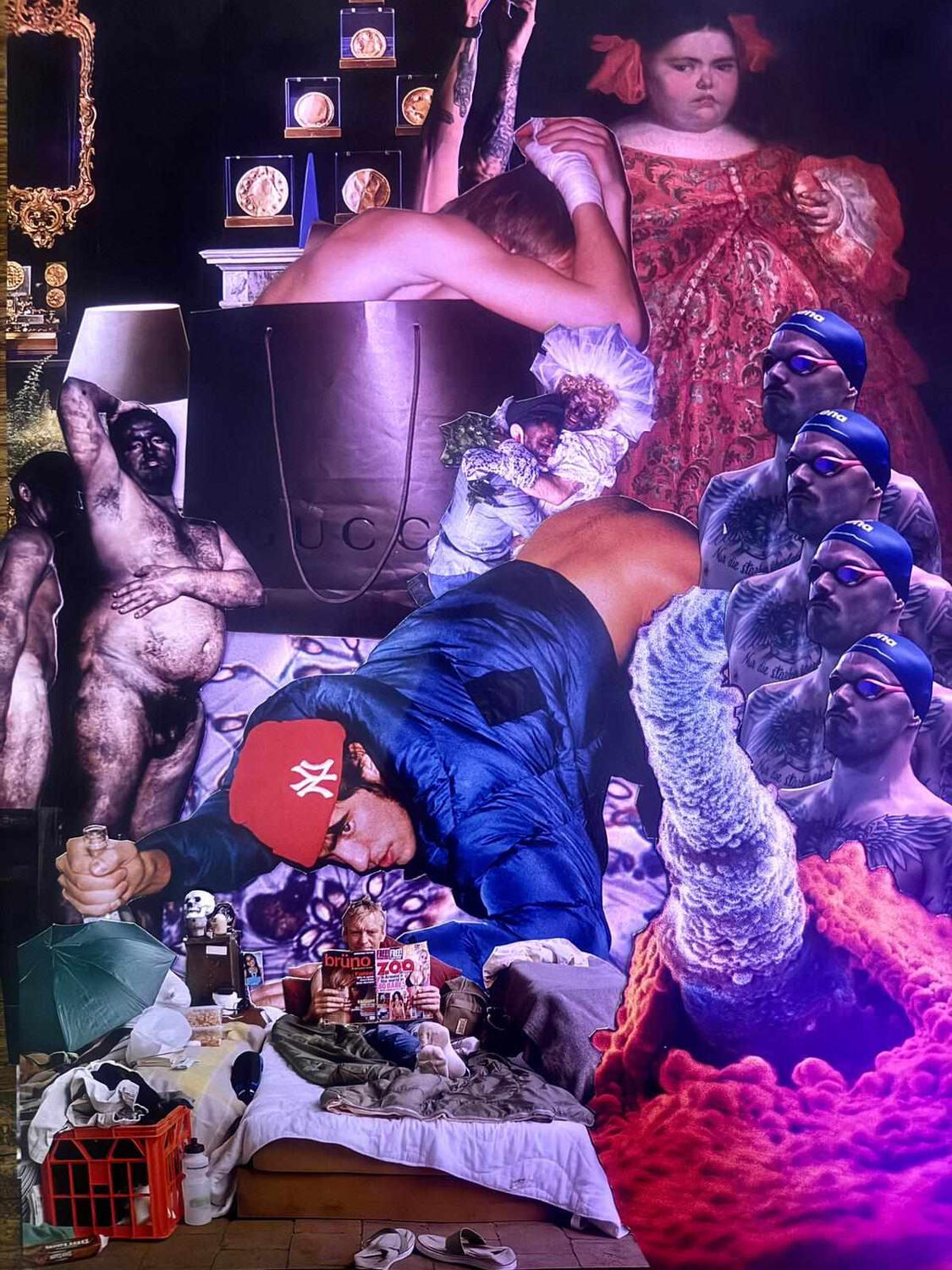 Highbred Princess, collage, 2024, Betty Swallows @poorpeopleco