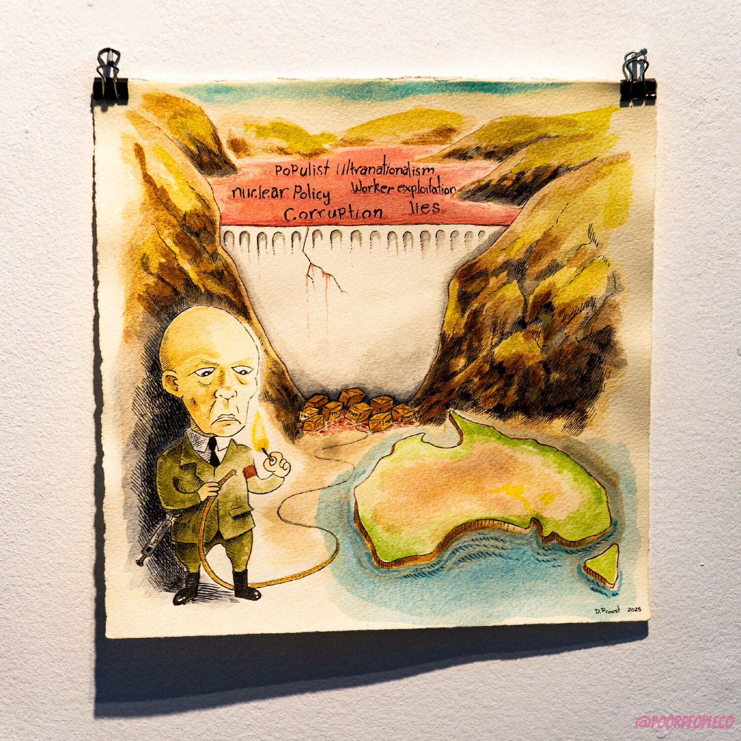 The Shape of Things to Come, watercolour and ink, Dominic Proust @domin8